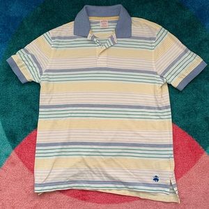 Striped Brooks Brothers Polo Shirt - Size M
